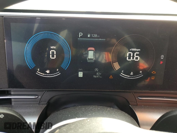 2024 Hyundai Kona Essential with VIN KM8HA3AB1RU098555, listed as a Copart auction lot 73239244 with 9,697 mi miles and Salvage Title. Bid and sale history available at DreamBid. Image 9.