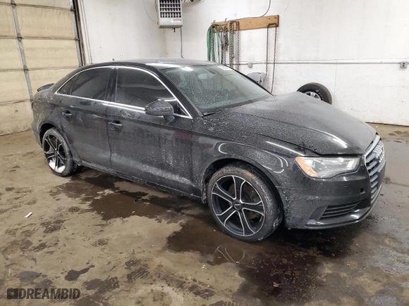 2015 Audi A3 2.0T Premium Plus with VIN WAUEFGFF7F1001140, listed as a Copart auction lot 45404125 with 0 miles and Salvage Title. Bid and sale history available at carsss.com. Image 4.