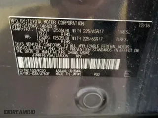 2017 Toyota RAV4 XLE with VIN JTMRFREV5HJ134006, listed as a Copart auction lot 44566055 with 0 mi miles and Salvage Title. Bid and sale history available at carsss.com. Image 14.