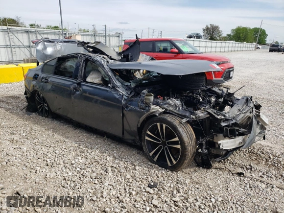 2018 BMW 3 Series 328d with VIN WBA8E5C54JA506786, listed as a Copart auction lot 54090705 with Not provided miles and Salvage title. Bid and sale history available at DreamBid. Image 4.