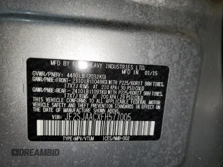 2015 Subaru Forester 2.5i with VIN JF2SJAACXFH577005, listed as a Copart auction lot 48201555 with 126,375 mi miles and Non Repairable. Bid and sale history available at carsss.com. Image 12.