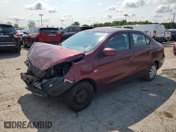 2017 Mitsubishi Mirage ES with VIN ML32F3FJ6HHF14592, listed as a Copart auction lot 65472224 with 130,216 mi miles and Salvage title. Bid and sale history available at DreamBid. Image 1.
