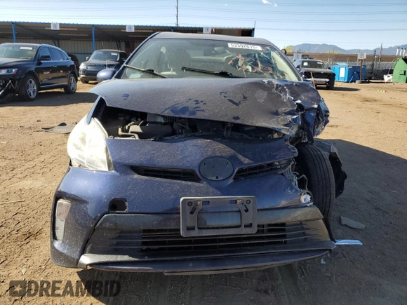 2013 Toyota Prius One with VIN JTDKN3DU8D1698558, listed as a Copart auction lot 53392615 with Not Provided miles and Salvage Title. Bid and sale history available at DreamBid. Image 5.