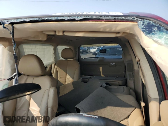 2014 Kia Sedona EX with VIN KNDMH4C74E6579346, listed as a Copart auction lot 64007164 with 0 mi miles and Salvage Title. Bid and sale history available at carsss.com. Image 10.