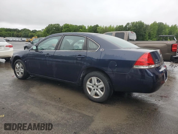 2008 Chevrolet Impala LS z VIN 2G1WB58K681222834, wystawiony jako Copart lot #57817965 z przebiegiem 107 221 mil mil oraz Szkoda całkowita • Salvage title. Historia ofert i sprzedaży dostępna na DreamBid. Obrazek 2.