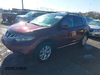 2012 Nissan Murano SL with VIN JN8AZ1MW7CW211779, listed as a IAAI auction lot 41819653 with 108,101 mi miles and . Bid and sale history available at DreamBid. Image 2.