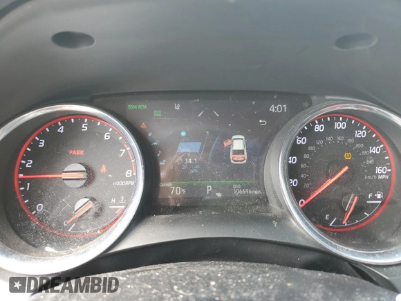 2020 Toyota Camry XSE with VIN 4T1K61AK2LU972205, listed as a Copart auction lot 55792685 with 106,696 mi miles and Salvage Title. Bid and sale history available at DreamBid. Image 9.