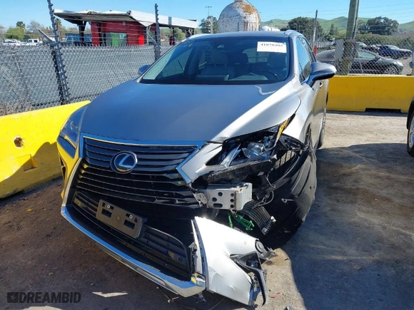 2017 Lexus RX with VIN 2T2BZMCA2HC057453, listed as a IAAI auction lot 41870405 with 70744 miles. Bid and sale history available at carsss.com. Image 6.