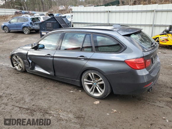 2014 BMW 3 Series 328i xDrive with VIN WBA3G7C53EKN36281, listed as a Copart auction lot 80059184 with 106,087 mi miles and Salvage Title. Bid and sale history available at carsss.com. Image 2.