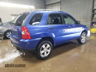 2009 Kia Sportage LX with VIN KNDJF724197557676, listed as a Copart auction lot 51774565 with 172,768 mi miles and Salvage Title. Bid and sale history available at carsss.com. Image 3.