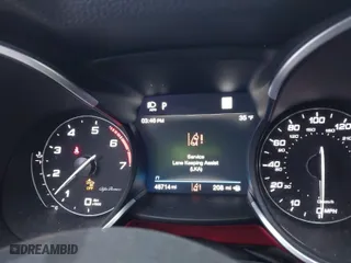 2021 Alfa Romeo Stelvio Ti with VIN ZASPAKBNXM7D15764, listed as a IAAI auction lot 41502764 with 48,714 mi miles. Bid and sale history available at carsss.com. Image 7.