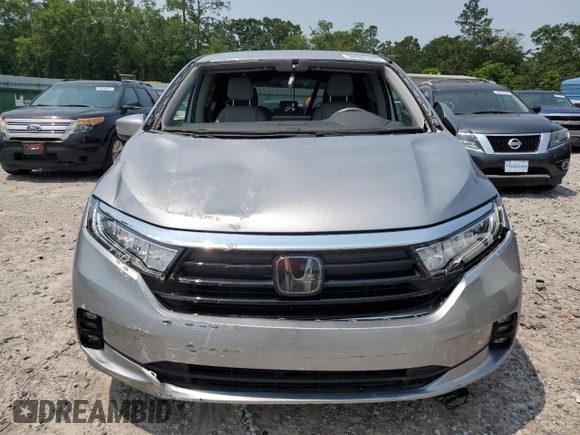 2023 Honda Odyssey EX-L z VIN 5FNRL6H6XPB064259, wystawiony jako Copart lot #58986395 z przebiegiem 22 137 mil mil oraz Szkoda całkowita • Salvage title. Historia ofert i sprzedaży dostępna na DreamBid. Obrazek 5.