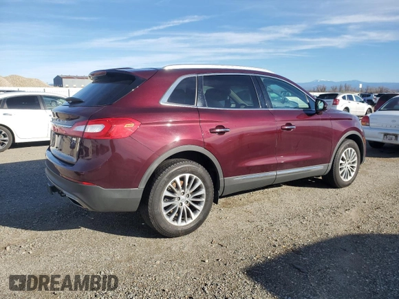 2017 Lincoln MKX Select with VIN 2LMPJ8KPXHBL16665, listed as a Copart auction lot 83374374 with 103,006 mi miles and Salvage Title. Bid and sale history available at carsss.com. Image 3.