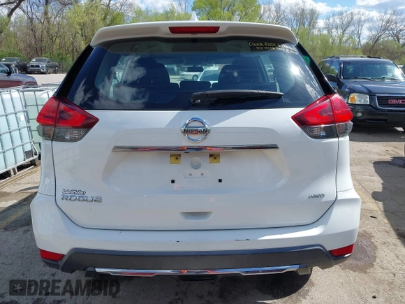 2017 Nissan Rogue SV with VIN KNMAT2MV9HP555609, listed as a IAAI auction lot 42003956 with 156,966 mi miles and . Bid and sale history available at carsss.com. Image 16.