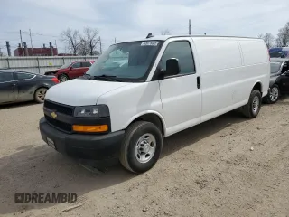 2021 Chevrolet Express Cargo with VIN 1GCWGBFP2M1305053, listed as a Copart auction lot 48976605 with 75,005 mi miles and Clean title. Bid and sale history available at DreamBid. Image 1.