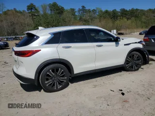 2021 Infiniti QX50 Luxe with VIN 3PCAJ5BB6MF124388, listed as a Copart auction lot 52234565 with 56,213 mi miles and Salvage Title. Bid and sale history available at DreamBid. Image 3.