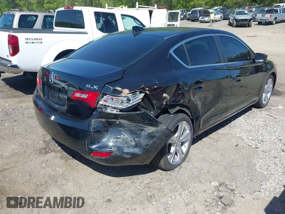 2015 Acura ILX with VIN 19VDE1F32FE000312, listed as a IAAI auction lot 41990080 with 107,251 mi miles. Bid and sale history available at carsss.com. Image 4.
