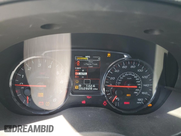 2019 Subaru WRX STI with VIN JF1VA2S60K9822026, listed as a Copart auction lot 46586535 with 52,828 mi miles and Salvage Title. Bid and sale history available at carsss.com. Image 9.