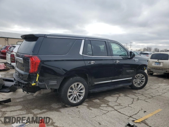 2023 GMC Yukon SLT with VIN 1GKS2BKD1PR210325, listed as a Copart auction lot 86252864 with 20,916 mi miles and Salvage Title. Bid and sale history available at carsss.com. Image 3.