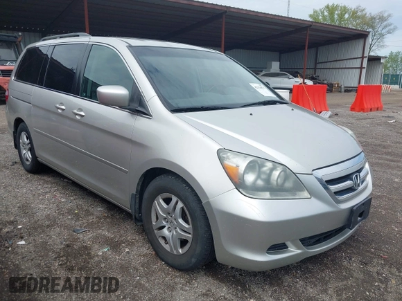 2007 Honda Odyssey EX-L with VIN 5FNRL38767B455948, listed as a IAAI auction lot 42154879 with 232,645 mi miles and . Bid and sale history available at DreamBid. Image 1.