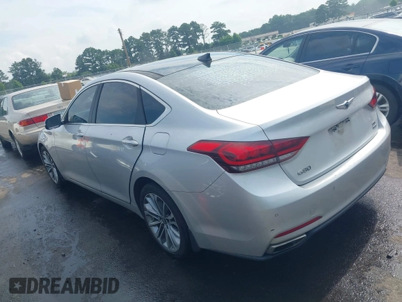 2017 Genesis G80 3.8L with VIN KMHGN4JE6HU176276, listed as a IAAI auction lot 42621332 with 130,265 mi miles and . Bid and sale history available at DreamBid. Image 3.