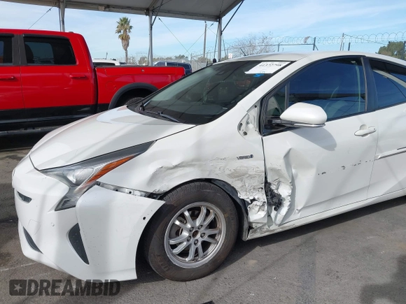 2018 Toyota Prius Two with VIN JTDKARFU7J3054710, listed as a IAAI auction lot 41372798 with 347,148 mi miles. Bid and sale history available at carsss.com. Image 6.