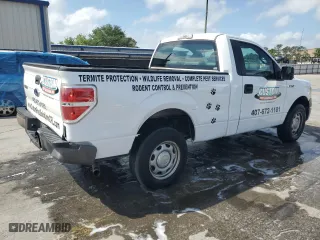 2014 Ford F-150 XL with VIN 1FTMF1CM7EKF39988, listed as a Copart auction lot 51571215 with 129,199 mi miles and Salvage Title. Bid and sale history available at carsss.com. Image 3.