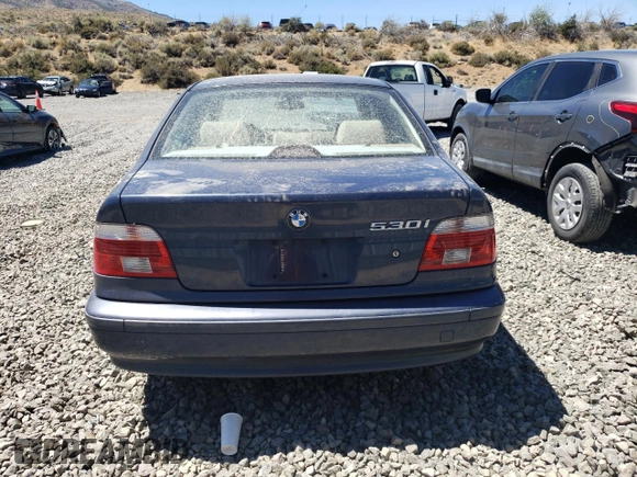 2002 BMW 5 Series 530iA with VIN WBADT63402CH93764, listed as a Copart auction lot 64886594 with 0 mi miles and Salvage Title. Bid and sale history available at carsss.com. Image 6.