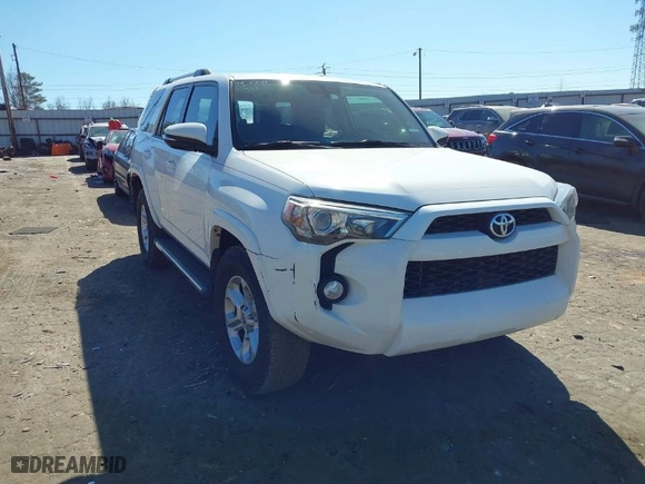 2019 Toyota 4Runner SR5 with VIN JTEZU5JR4K5209166, listed as a IAAI auction lot 41667608 with 61,507 mi miles. Bid and sale history available at carsss.com. Image 1.