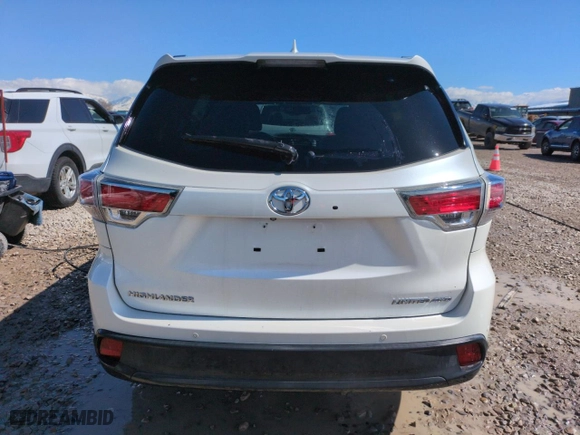 2014 Toyota Highlander Limited with VIN 5TDDKRFH3ES026917, listed as a Copart auction lot 48786845 with 92,859 mi miles and Salvage Title. Bid and sale history available at carsss.com. Image 6.