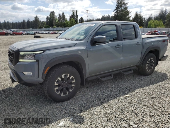 2023 Nissan Frontier SV with VIN 1N6ED1EKXPN610735, listed as a Copart auction lot 56197375 with 55,005 mi miles and Salvage title. Bid and sale history available at DreamBid. Image 1.