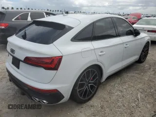 2024 Audi SQ5 Sportback Premium Plus with VIN WA124AFY8R2021674, listed as a Copart auction lot 74318384 with Not Provided miles and Non Repairable. Bid and sale history available at DreamBid. Image 3.