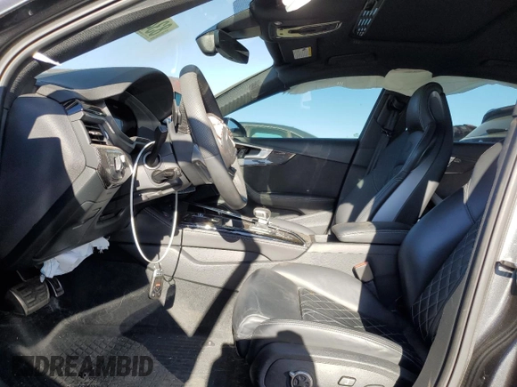 2021 Audi S4 Prestige with VIN WAUC4BF45MA010835, listed as a Copart auction lot 83412464 with 19,157 mi miles and Salvage Title. Bid and sale history available at carsss.com. Image 7.