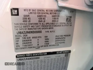 2022 Buick Envision Preferred with VIN LRBAZLR46ND009866, listed as a Copart auction lot 46472455 with 17,175 mi miles and Salvage Title. Bid and sale history available at carsss.com. Image 13.
