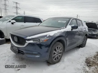 2018 Mazda CX-5 S Premium with VIN JM3KFBDM5J1378978, listed as a Copart auction lot 41803245 with 76,758 mi miles and Salvage Title. Bid and sale history available at DreamBid. Image 1.