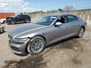 2024 Genesis G80 2.5T z VIN KMTGB4SCXRU239411, wystawiony jako Copart lot #47740025 z przebiegiem 2473 mil mil oraz Szkody całkowita. Historia ofert i sprzedaży dostępna na DreamBid. Obrazek 1.