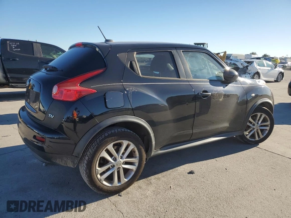 2012 Nissan Juke SV with VIN JN8AF5MR1CT109440, listed as a Copart auction lot 81833374 with 108,578 mi miles and Salvage Title. Bid and sale history available at carsss.com. Image 3.