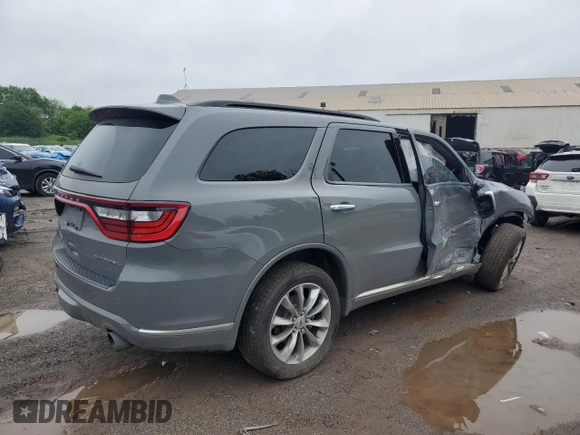 2022 Dodge Durango Citadel Anodized Platinum with VIN 1C4RDJEG0NC133046, listed as a Copart auction lot 60729085 with 73,085 mi miles and Salvage title. Bid and sale history available at DreamBid. Image 3.