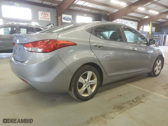 2012 Hyundai Elantra GLS PZEV with VIN KMHDH4AE7CU258259, listed as a Copart auction lot 50125935 with 154,437 mi miles and Salvage Title. Bid and sale history available at carsss.com. Image 3.