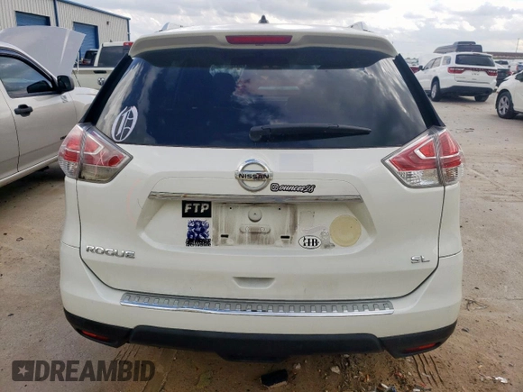 2016 Nissan Rogue SV with VIN KNMAT2MT9GP694443, listed as a Copart auction lot 54175615 with 110,189 mi miles and Salvage Title. Bid and sale history available at carsss.com. Image 6.