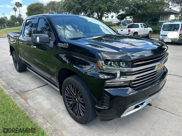 2022 Chevrolet Silverado 1500 LTD High Country with VIN 1GCUYHEL1NZ168406, listed as a Copart auction lot 79347844 with 47,507 mi miles and Clean Title. Bid and sale history available at carsss.com. Image 1.