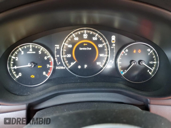 2022 Mazda 3 Carbon Edition with VIN JM1BPACL6N1507664, listed as a Copart auction lot 57847125 with 34,258 mi miles and Salvage title. Bid and sale history available at DreamBid. Image 9.