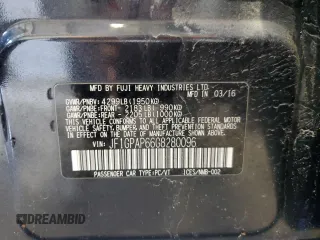2016 Subaru Impreza Special Sports Premium with VIN JF1GPAP66G8280096, listed as a Copart auction lot 51955795 with 109,145 mi miles and Salvage title. Bid and sale history available at DreamBid. Image 15.