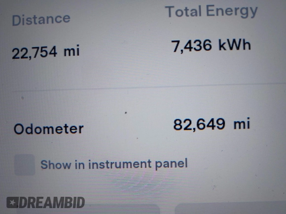 2016 Tesla Model S 90D with VIN 5YJSA1E22GF154873, listed as a IAAI auction lot 41950274 with 82,649 mi miles and . Bid and sale history available at DreamBid. Image 15.