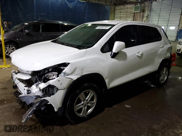 2021 Chevrolet Trax LS with VIN KL7CJNSB2MB350890, listed as a Copart auction lot 45846155 with 105,428 mi miles and Non Repairable. Bid and sale history available at carsss.com. Image 1.