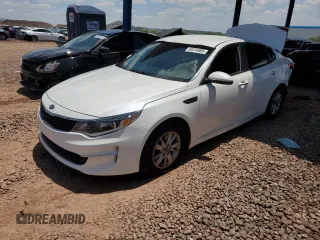 2016 Kia Optima LX z VIN KNAGT4L32G5086098, wystawiony jako Copart lot #59314905 z przebiegiem 153 968 mil mil oraz Szkoda całkowita • Salvage title. Historia ofert i sprzedaży dostępna na DreamBid. Obrazek 1.