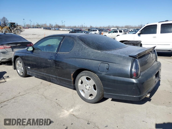 2006 Chevrolet Monte Carlo SS with VIN 2G1WL16C169341357, listed as a Copart auction lot 46792155 with 174,425 mi miles and Salvage Title. Bid and sale history available at carsss.com. Image 2.
