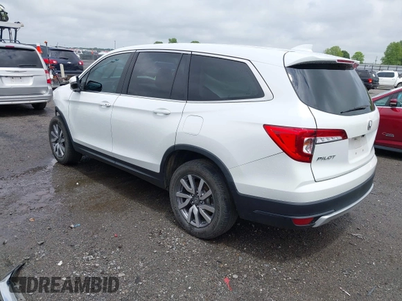 2020 Honda Pilot EX-L z VIN 5FNYF6H57LB067852, wystawiony jako IAAI lot #42172590 z przebiegiem 109 026 mil mil oraz . Historia ofert i sprzedaży dostępna na DreamBid. Obrazek 3.