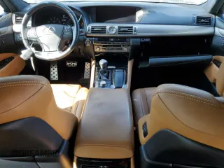 2014 Lexus LS 460 with VIN JTHCL5EF7E5021967, listed as a Copart auction lot 57899953 with 40,355 mi miles and Salvage title. Bid and sale history available at DreamBid. Image 8.