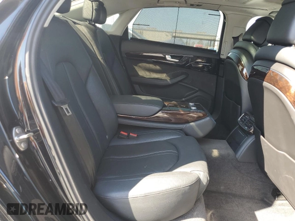2015 Audi A8 L 4.0T with VIN WAU32AFD3FN002339, listed as a Copart auction lot 43997275 with 165,249 mi miles and Clean Title. Bid and sale history available at carsss.com. Image 10.